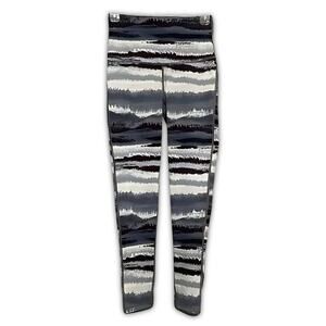 White Noise Yoga/Workout Leggings Back Pockets Unique Tie-Dye Multicolor W US S
